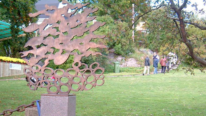 Konstverk i metall på Dalarö.