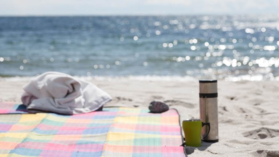 Picnic på stranden på Utö